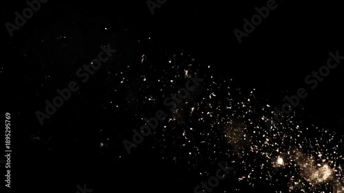 A shooting star streaks across the night sky with a transparent background filled with stars and celestial activity