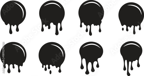 
Black paint dripping down a white background creates a striking contrast, forming an abstract and artistic visual that captures attention with its fluid texture and bold design 