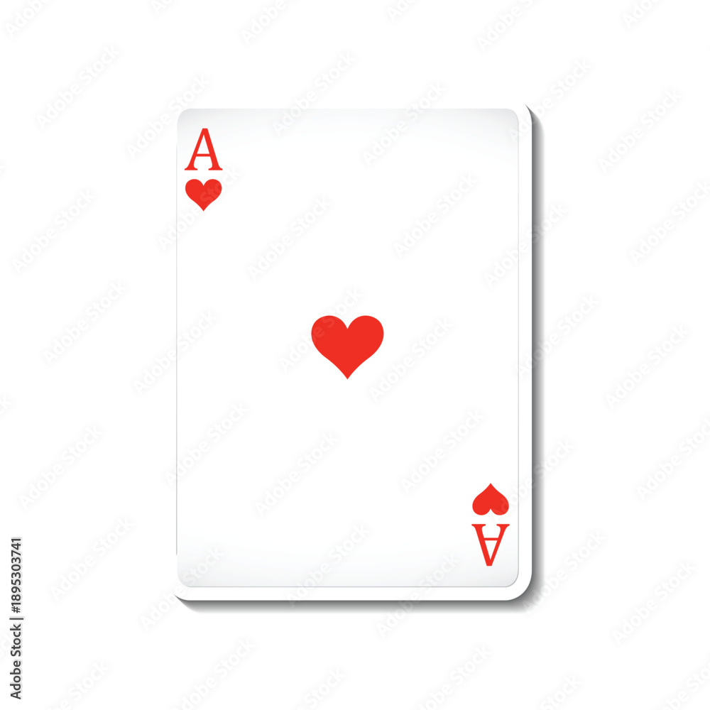 Obraz premium poker playing card vector