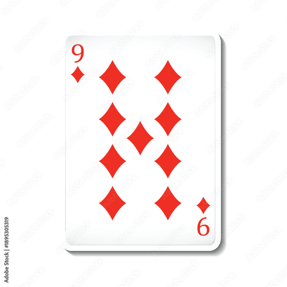 Obraz premium poker playing card vector