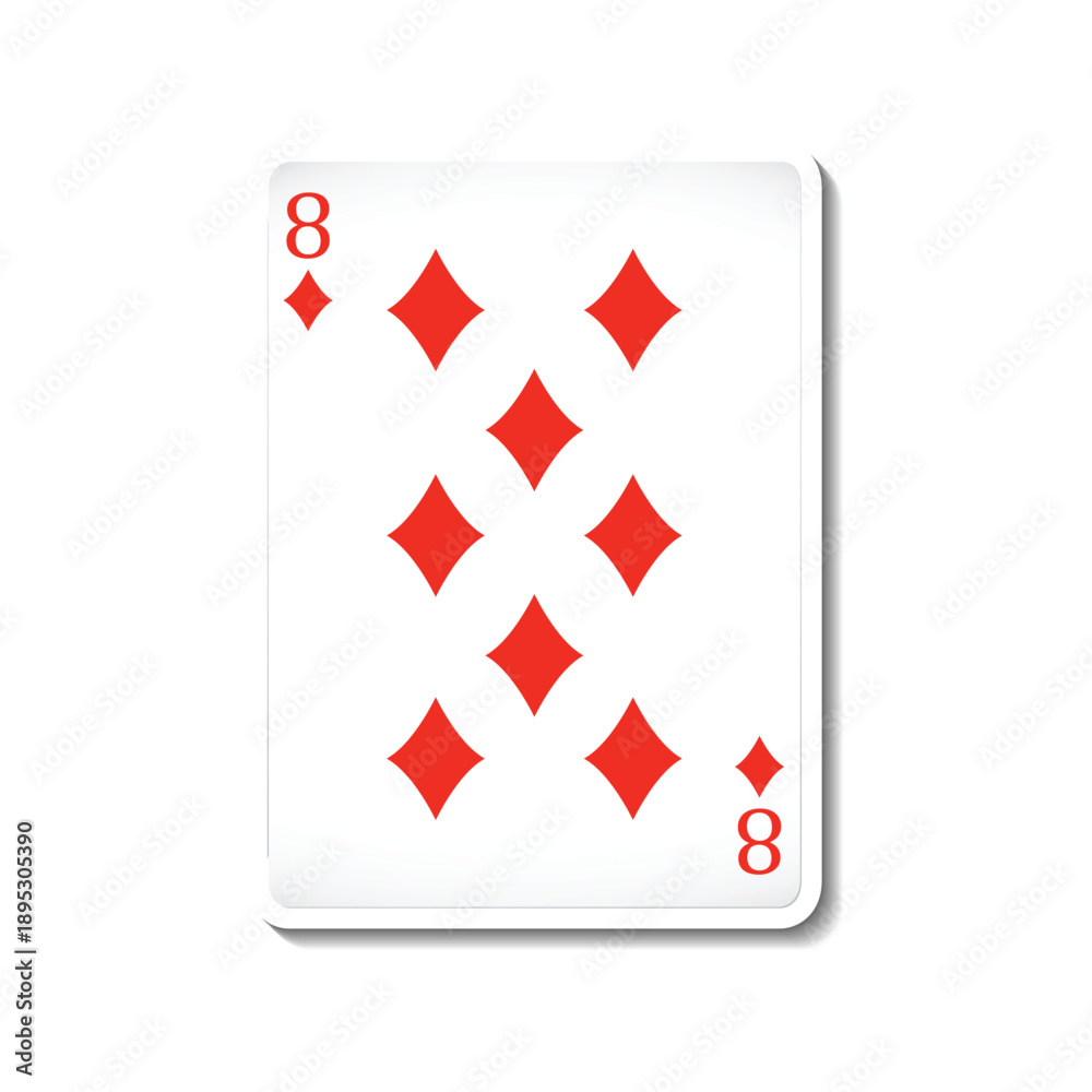 Obraz premium poker playing card vector