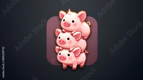 pink piggy bank