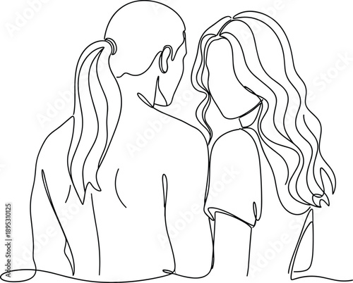 couple love romance intimacy minimal lineart outline relationship affection valentine sketch together connection emotional drawing