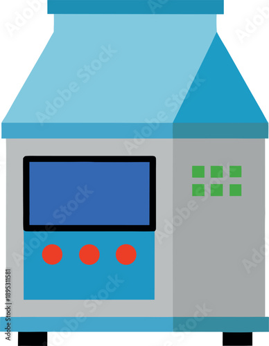 Colorful Modern Laboratory Incubator Equipment Icon