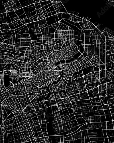 Photography Shanghai China map