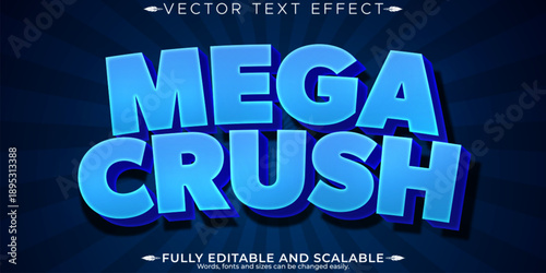 Casino editable text effect, editable bingo and slot text style