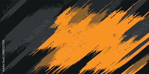 Abstract Sports Background with Orange and Red Gradient Brushstrokes and Halftone Effect, modern