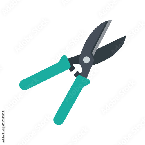 Garden pruner shears vector clipart for landscaping, gardening, and tool illustrations