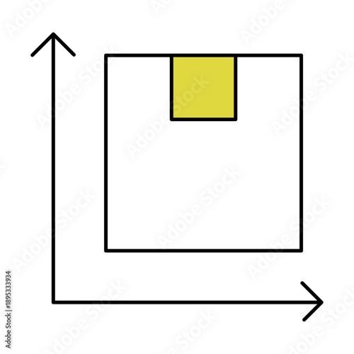 A minimalist drawing of a house with simple lines and geometric shapes. Clean lines and a basic rooftop lend a modern and organized feel. Ideal for architecture, modern design vector Illustration.