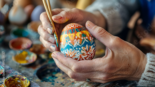 Cup of Tea with Steam – Warm Tea in a Floral Mug