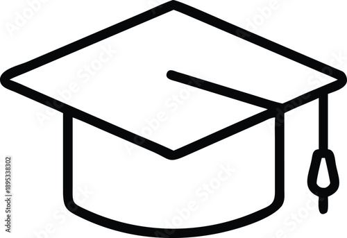 graduation cap icon vector