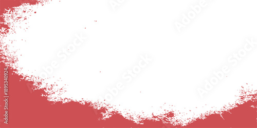 A red grunge frame featuring a textured ink splat background with artistic blood splatters and watercolor paint drops creates a gritty illustration for a dirty Christmas card wallpaper design