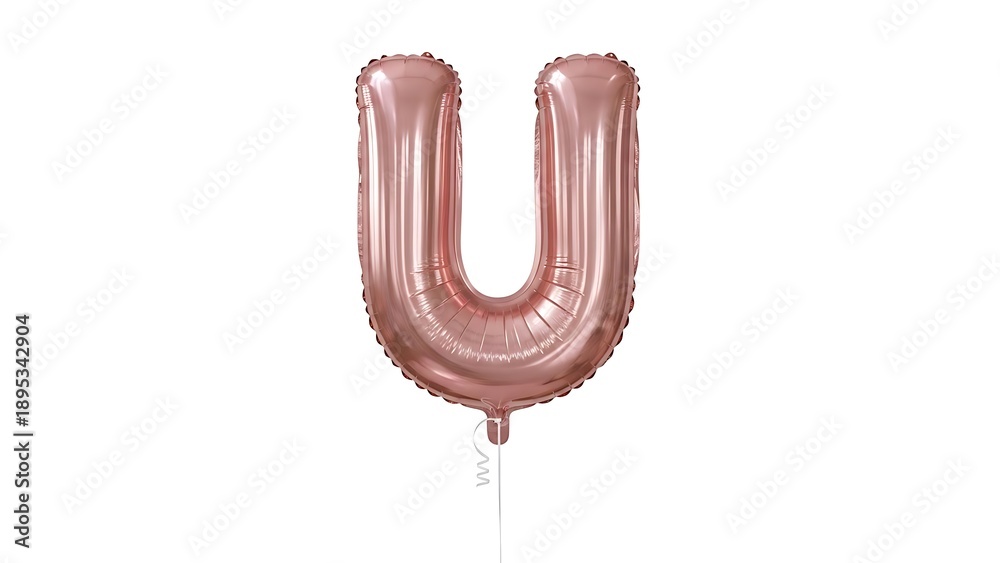 Obraz premium Single rose gold balloon