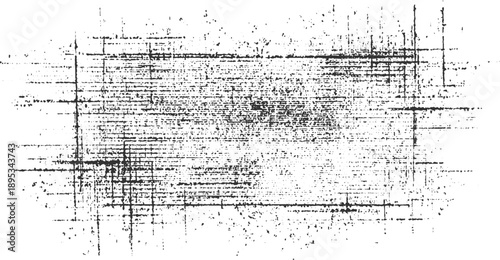 Black and white distressed textured background with horizontal and vertical lines and scattered dots