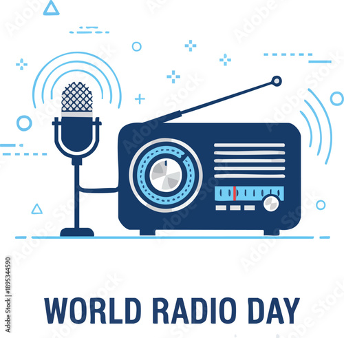 Happy muslim family celebrating eid alfitr or eid aladha in front of a blue mosque with lanterns and crescent moon