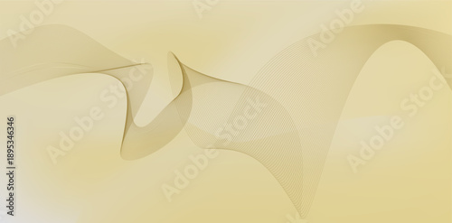 Flowing yellow mesh wave background with soft curves creating elegant warm modern visual movement