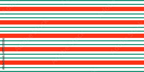 Candy cane striped seamless pattern. Green and red background. Peppermint caramel diagonal print for gift paper