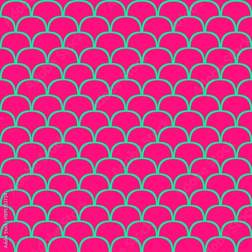 Magenta scallop pattern abstract background