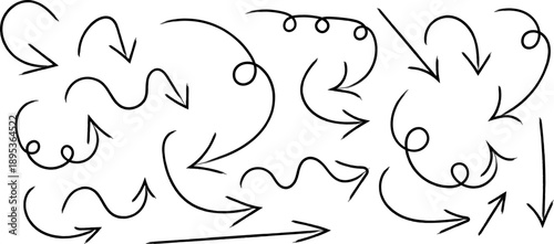 A chaotic arrangement of black hand drawn arrows and swirling lines fills the frame suggesting movement and directionlessness high quality professional detailed modern