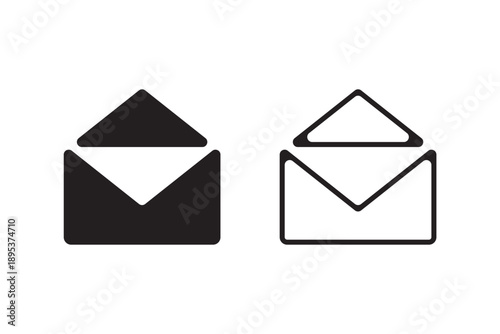 message set icon , mail set icon