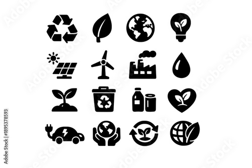 Global ecology, renewable energy, recycling, and environmental protection concepts