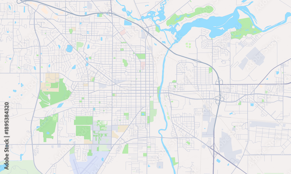 Fototapeta premium Albany Georgia map