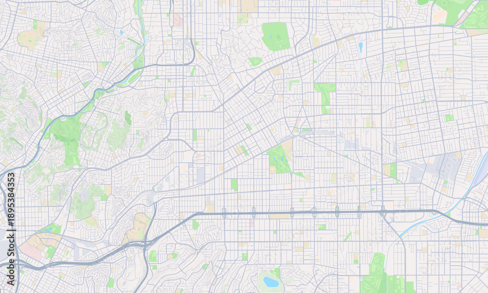 Obraz premium Alhambra California map