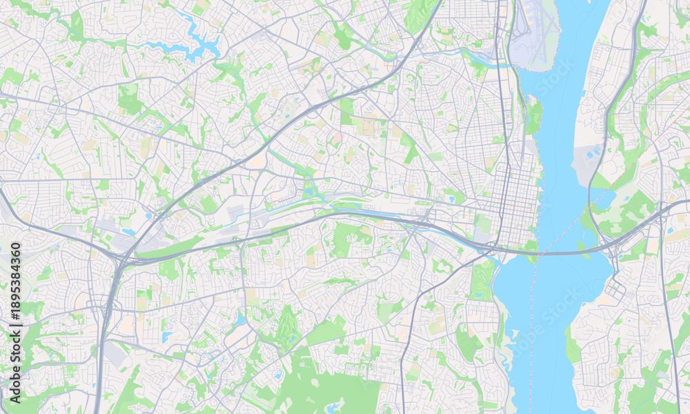 Obraz premium Alexandria Virginia map