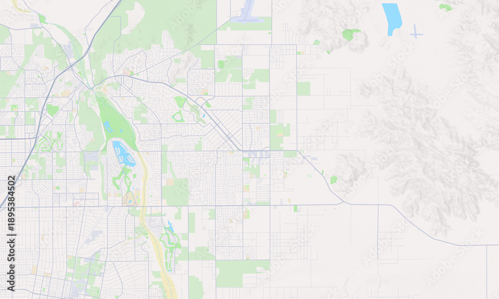 Obraz premium Apple Valley California map