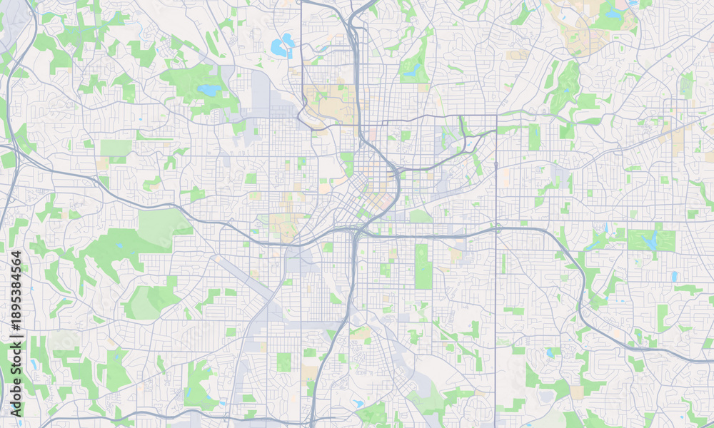 Fototapeta premium Atlanta Georgia map