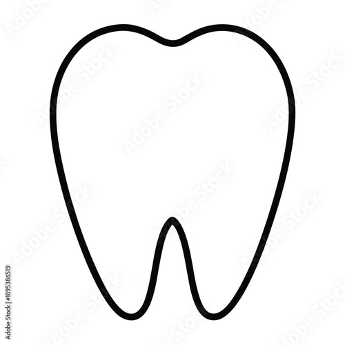 Classic silver chrome vector tooth icon 