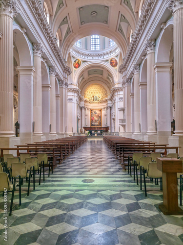 Valokuva Interior View of the Neoclassical Dome of the Metropolitan Cathedral of Santa Ma