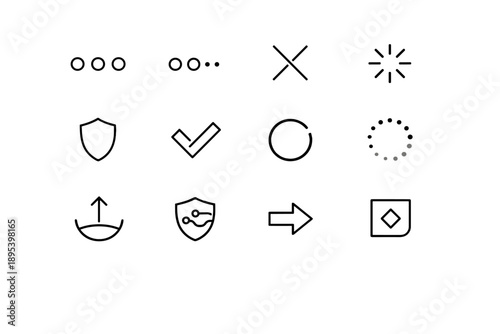 Integrity waiting system mark state pause icon indicator generation vector check simple