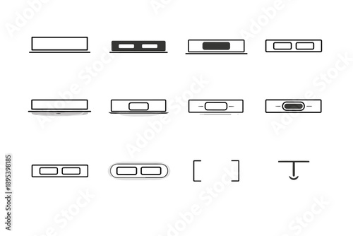 Anchor hover vector bottom icon area footer simple image bar cue generation