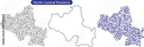 North central province map illustration