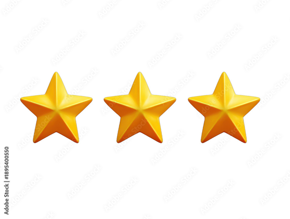 Fototapeta premium review stars isolated on a transparent background 