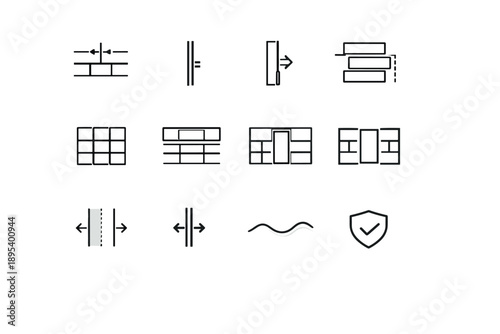 Table emphasis icon frozen indicator simple preview outline vector highlight cue image