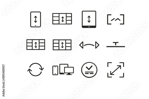 Generation resize image simple cue responsive consistency icon table seal clamp marker