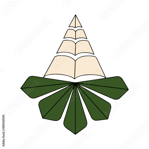 Logo for a Kyiv bookstore, publishing house, or library, masterfully combining an open book with the symbol of Ukraine's capital — the chestnut flower.