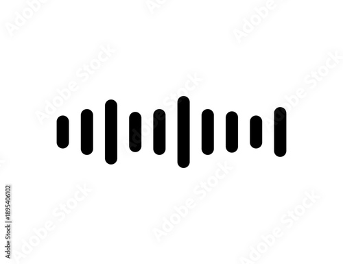 Digital Sound Wave Audio Frequency Spectrum Vector Graphic