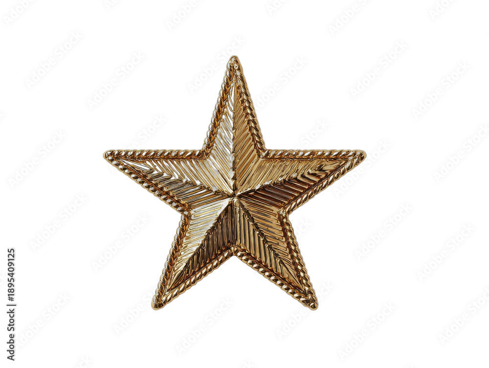 Fototapeta premium star badge isolated on a transparent background 