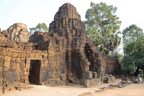 Bild auf Leinwand ruined ancient hindu and buddhist khmer temple in the takeo province in cambodia
