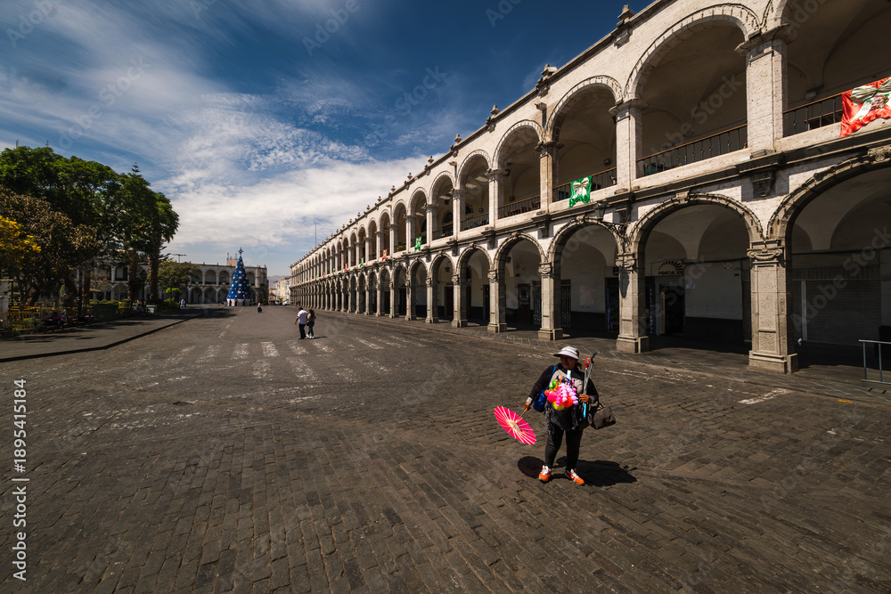 Obraz premium Arequipa Volcan Misti Peru Plaza de Armas 