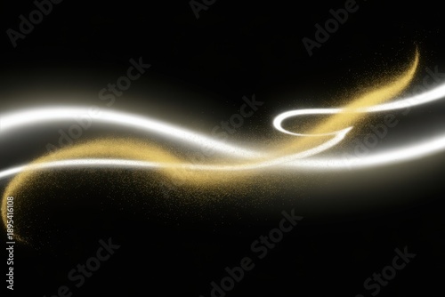 Wallpaper Mural Abstract swirling light effect with smooth circular motion on dark background for branding Torontodigital.ca