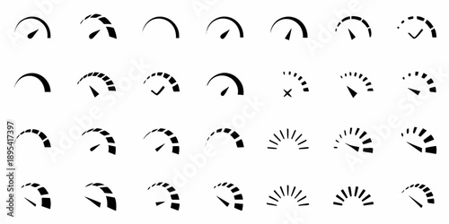 Progression of abstract shapes resembling growing or evolving forms