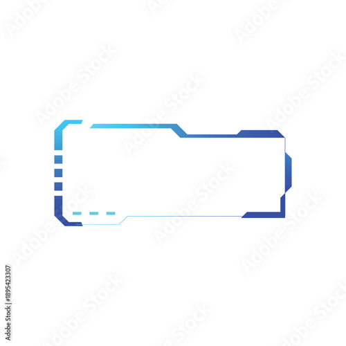 Futuristic game screen frame stream ui vector