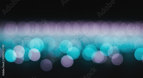 Fotografija Abstract Bokeh Circles of Teal and Lavender Hues