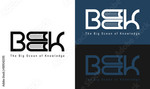 Books logo, New Logo, New Design Book Logo, Knowledge logo, Best book logo,