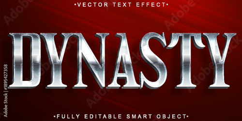  Dynasty Royal Empire Typography Style Vector Fully Editable Smart Object Text Effect