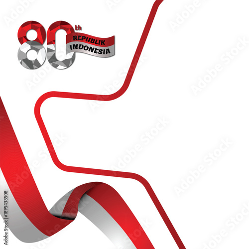 Twibbon 80th dirgahayu republik indonesia template poster